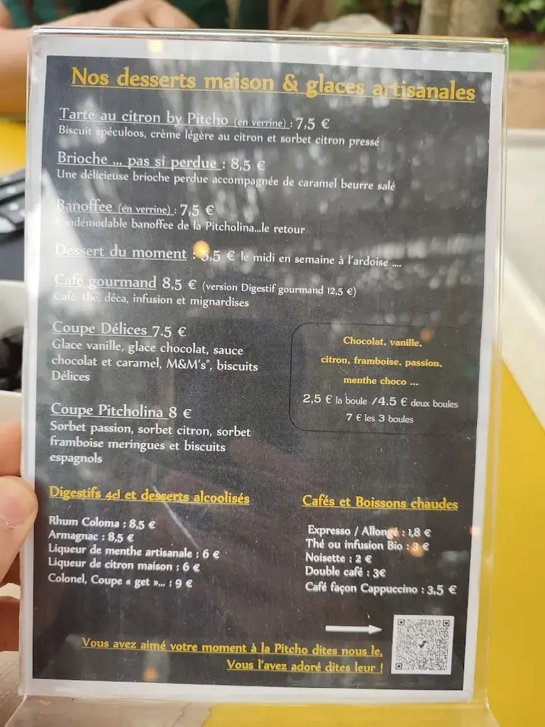 Menu_La Pitcholina - Restaurant Saint Orens_Saint-Orens-de-Gameville_image_1