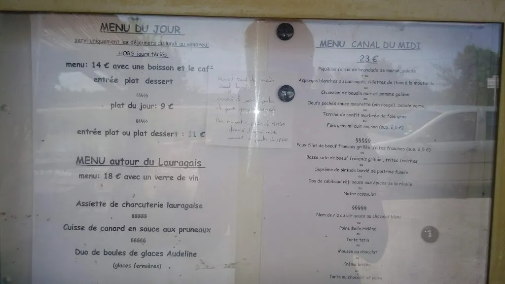 Menu_Le Relais de Riquet_Labastide-d'Anjou_image_2