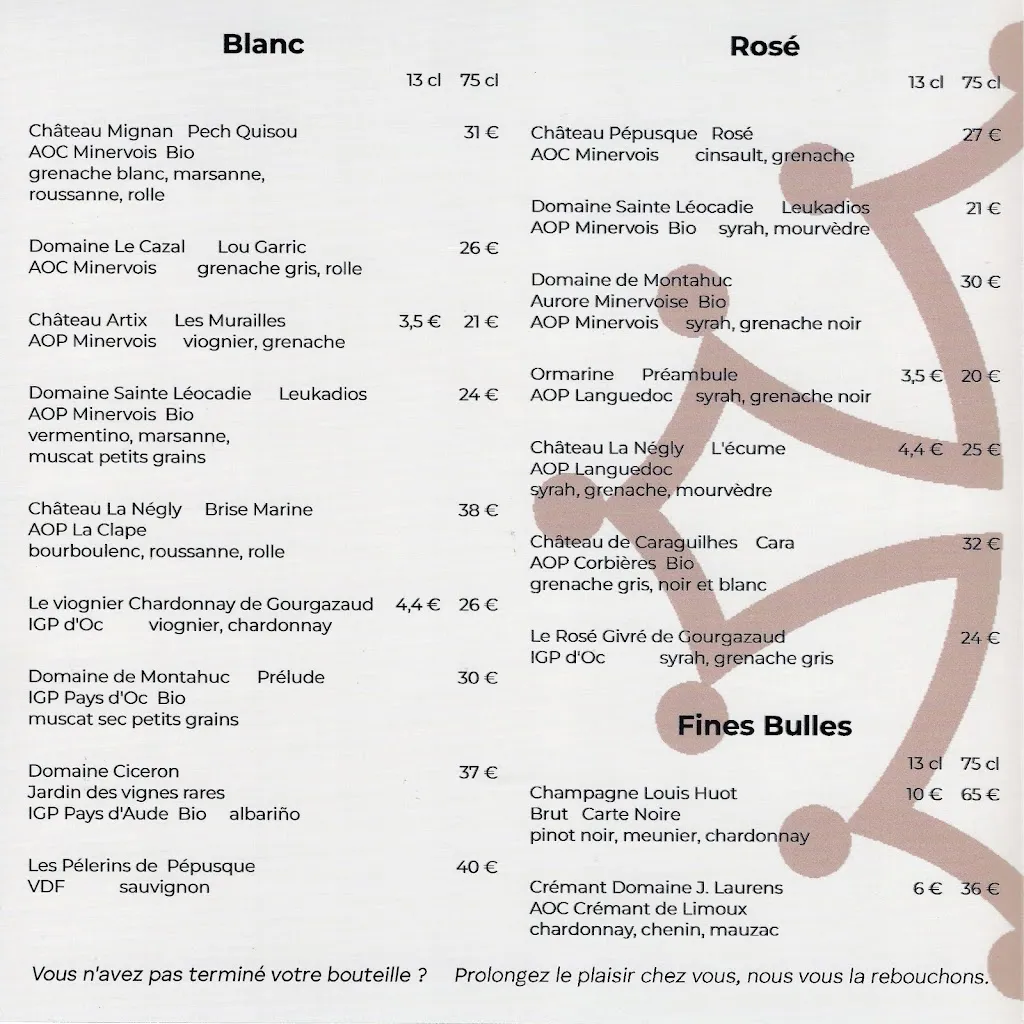 Menu_Les Tonneliers - Restaurant de Vignerons_Homps_image_4