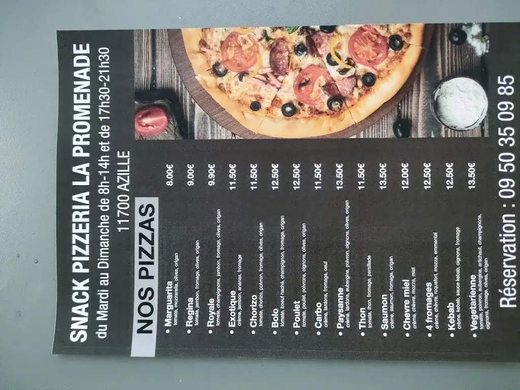Pizzeria de la promenade restaurante en Azille