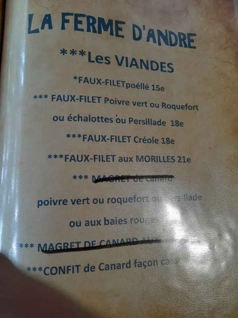 Menu_resturant la ferme_Azille_imagen_1