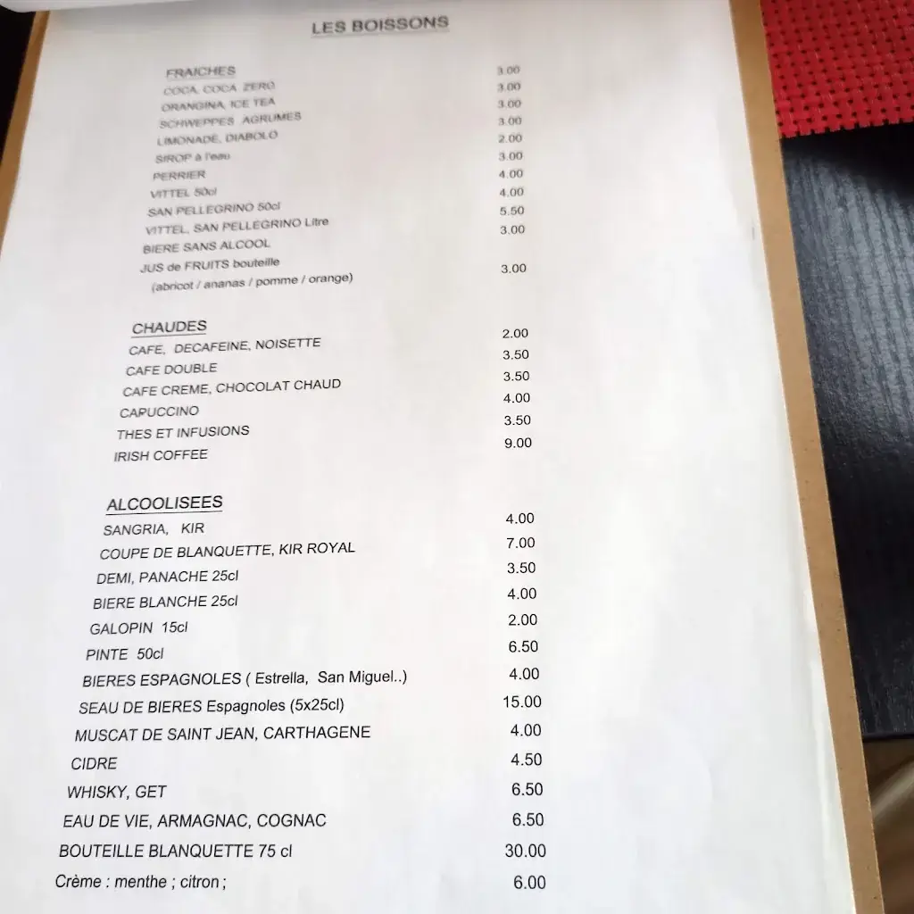 Menu_Le Bistrot Gourmand_Homps_imagen_1