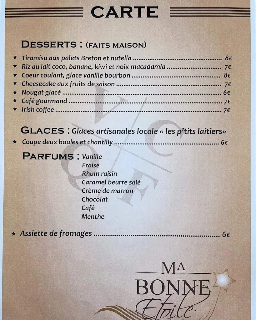 Menu_Ma bonne etoile_Auterive_image_1