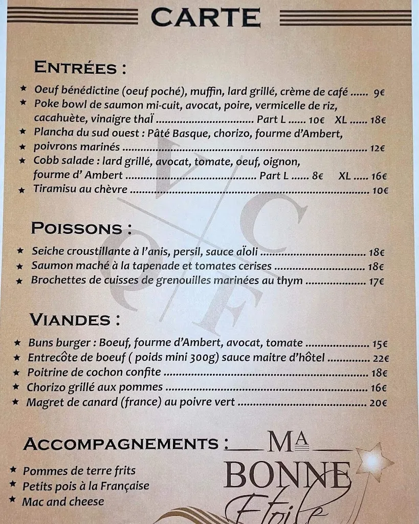 Menu_Ma bonne etoile_Auterive_image_2