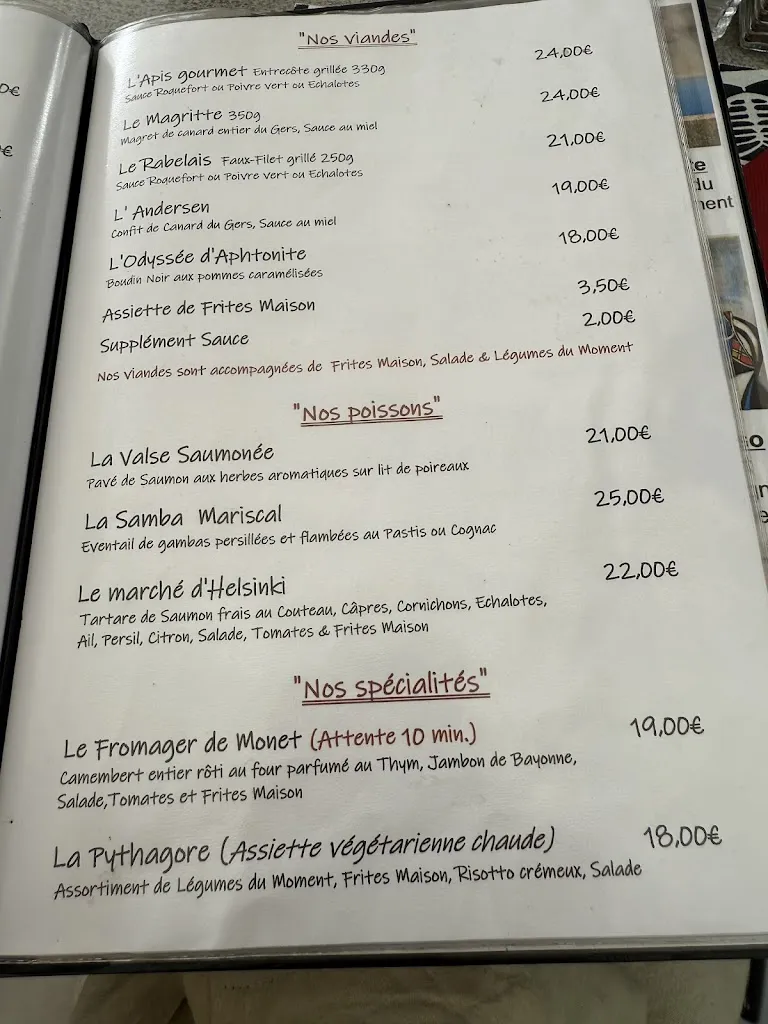 Menu_The Artist Table Auterive_Auterive_image_2