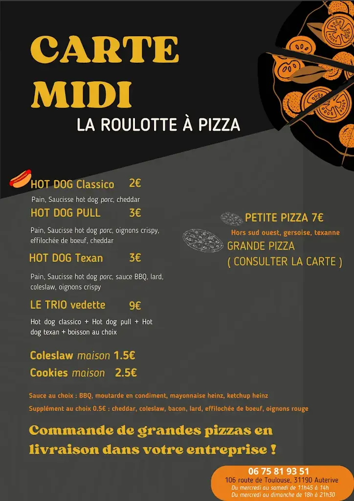 Menü_La roulotte à pizza_Auterive_Bild_1