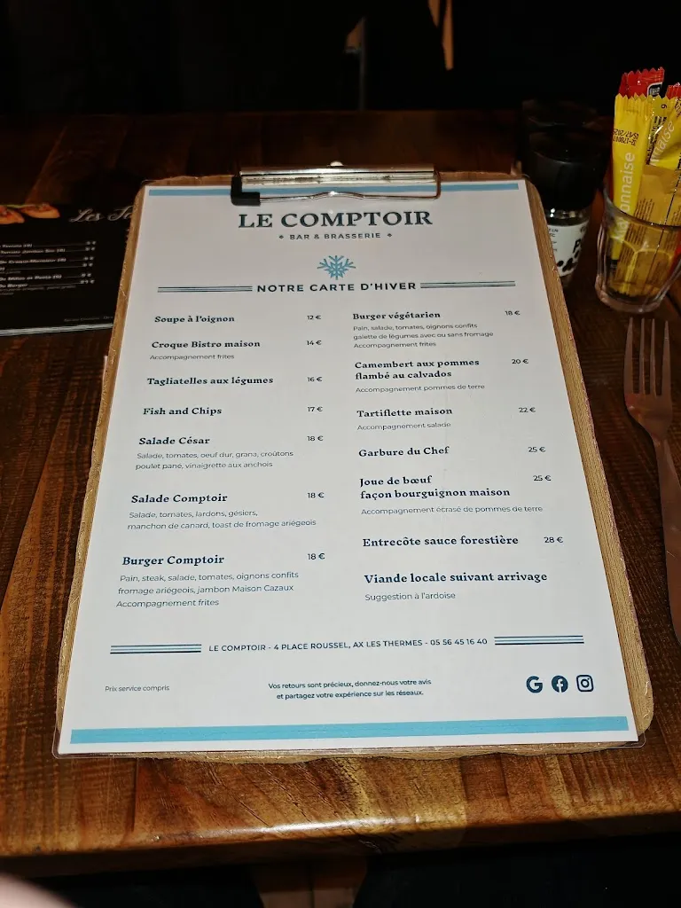 Menu_Le Comptoir des Négociants_Ax-les-Thermes_image_1