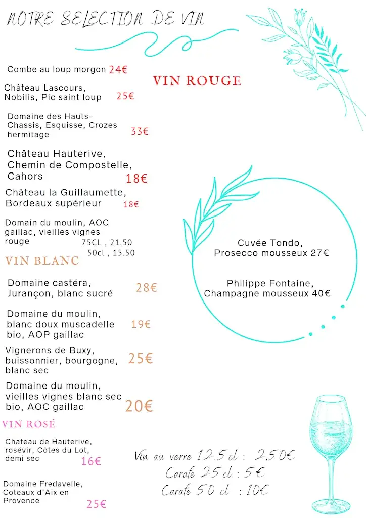 Menu_Restaurant les lot'oises_Bagnac-sur-Célé_immagine_3