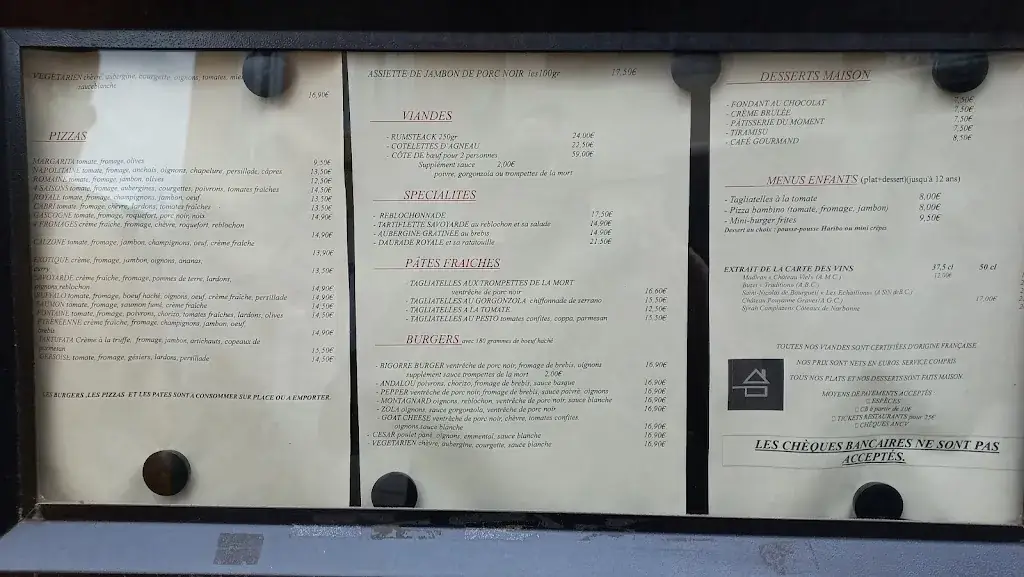 Menu_Restaurant La Fontaine_Bagnères-de-Bigorre_image_3