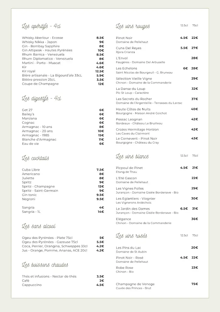 Menu_Les Tapas de Juliette_Bagnères-de-Bigorre_image_1