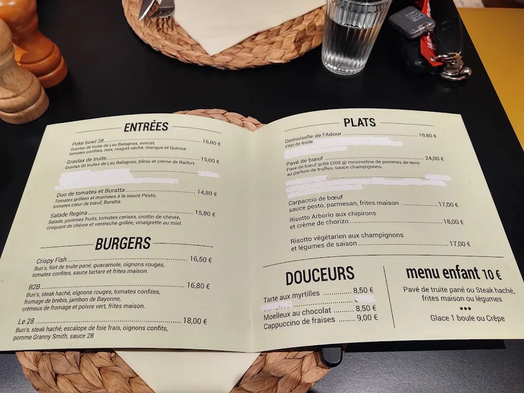 Menu_Le 28_Bagnères-de-Bigorre_image_4