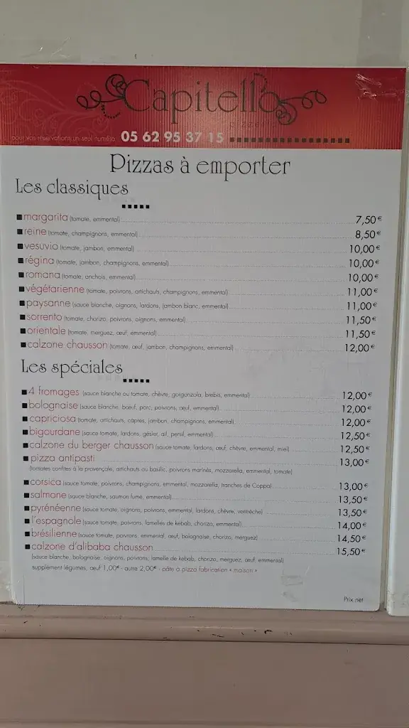 Menu_IL CAPITELLO_Bagnères-de-Bigorre_image_1