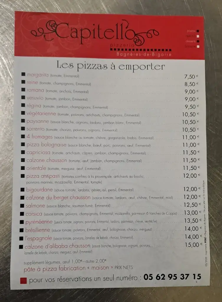 Menu_IL CAPITELLO_Bagnères-de-Bigorre_image_2