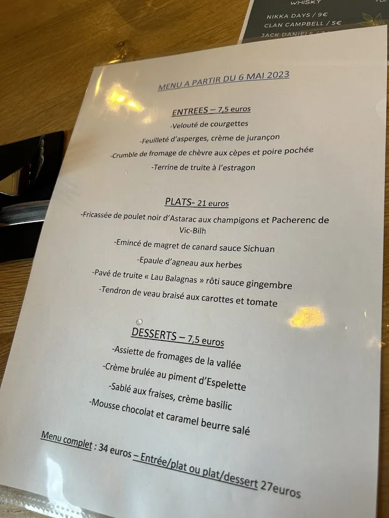 Menu_La Table Ô Chiroulet_Bagnères-de-Bigorre_immagine_3