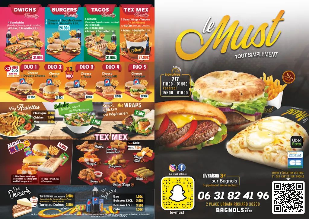 Menu_Le Must - Bagnols-sur-Cèze_Bagnols-sur-Cèze_image_1