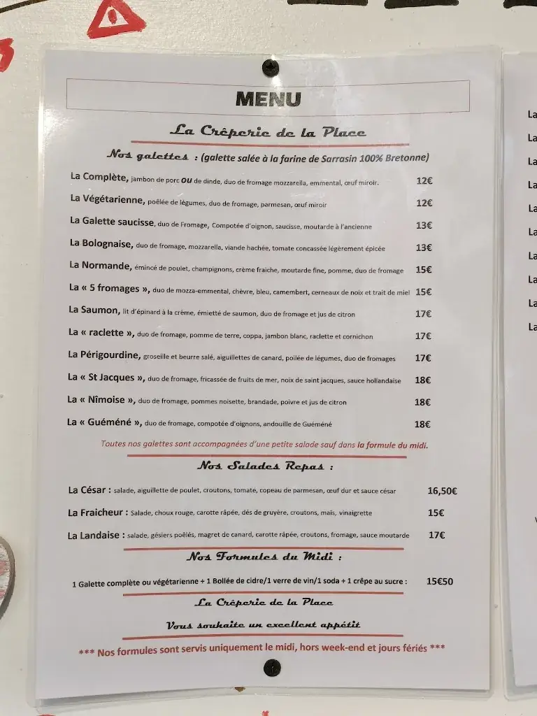 Menu_La Crêperie de la Place_Bagnols-sur-Cèze_image_2