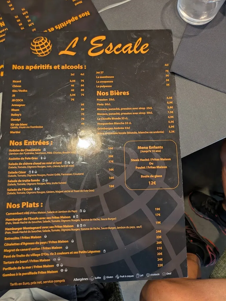 Menu_L'Escale_Bagnères-de-Luchon_image_1
