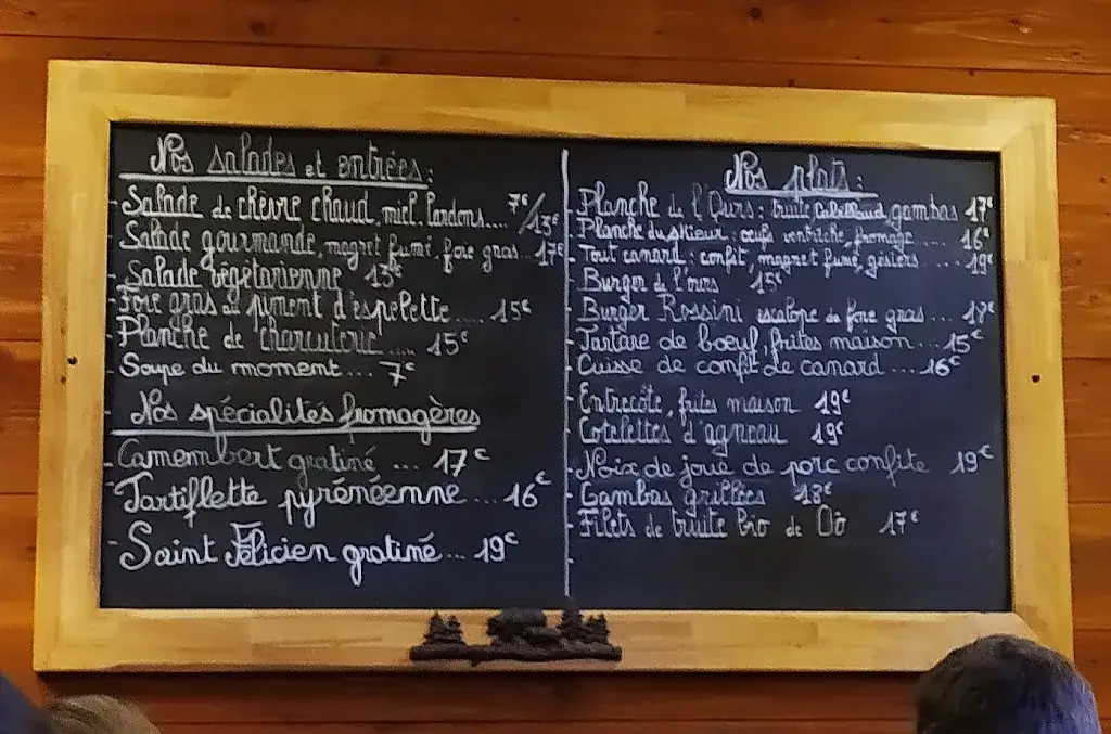 Menü_La Tute de L'Ours_Bagnères-de-Luchon_Bild_4