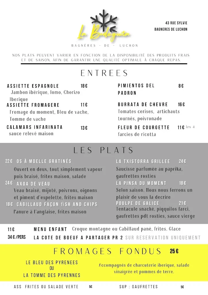 Menu_La Bodeguita_Bagnères-de-Luchon_image_1