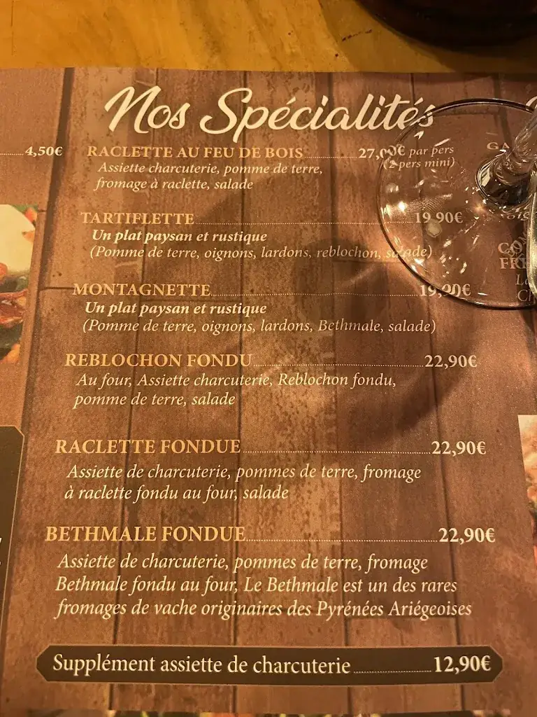 Menu_Le Chalet des Gourmands_Bagnères-de-Luchon_image_2