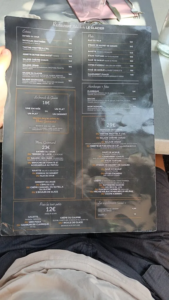 Menu_Le Glacier_Bagnères-de-Luchon_image_2
