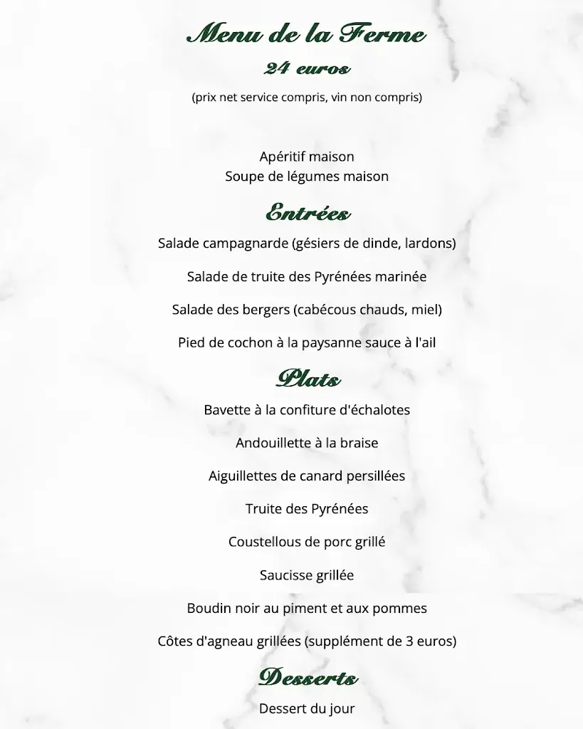 Menu_La Ferme d'Espiau_Billière_image_4