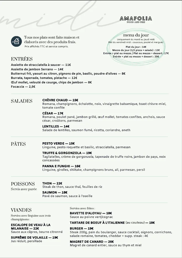 Menu_Amafolia Restaurant Balma - Brasserie Méditerranéenne_Balma_image_4