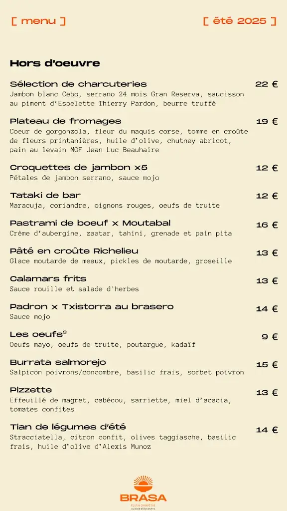 Menu_BRASA _ Restaurant Balma, Toulouse_Balma_image_1