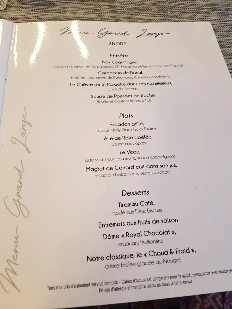 Menu_Le Grand Large_Balaruc-les-Bains_image_4