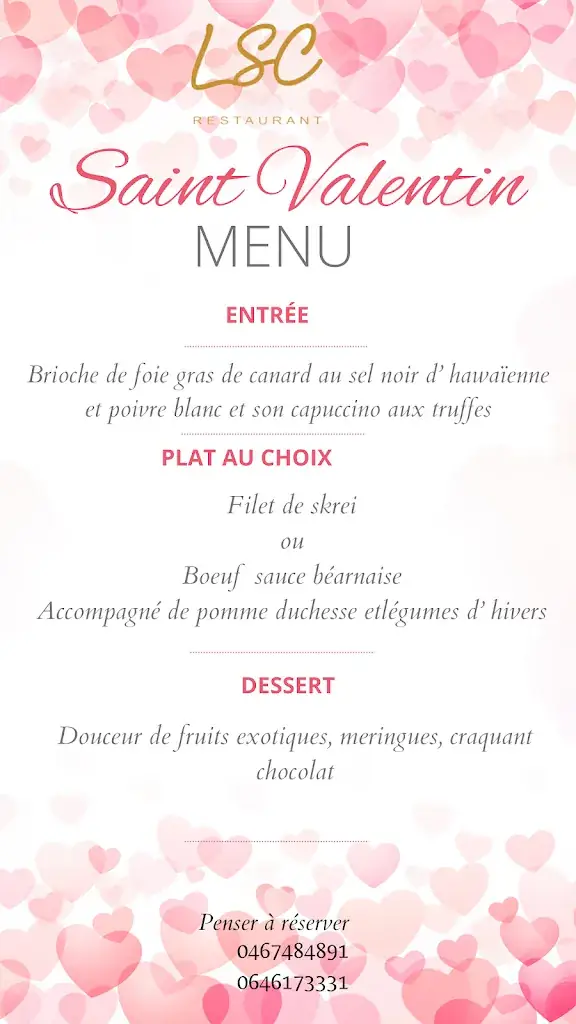 Menu_Restaurant Le Saint Clair_Balaruc-les-Bains_image_1