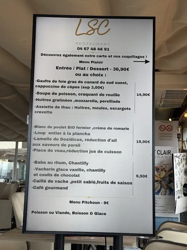 Menu_Restaurant Le Saint Clair_Balaruc-les-Bains_image_3