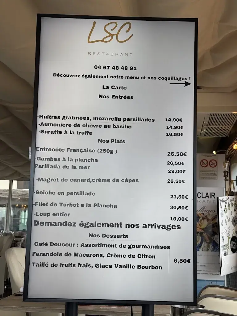 Menu_Restaurant Le Saint Clair_Balaruc-les-Bains_image_4