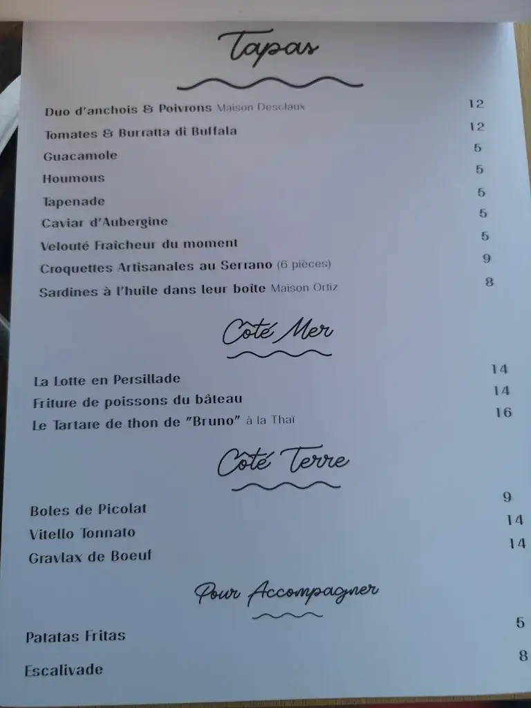 Menu_LA CABANA D'ARNO_Banyuls-sur-Mer_image_4