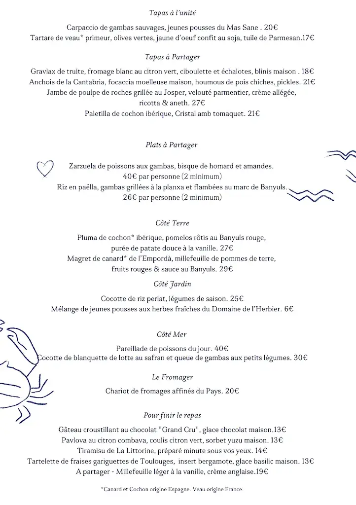 Menu_La Littorine_Banyuls-sur-Mer_image_2