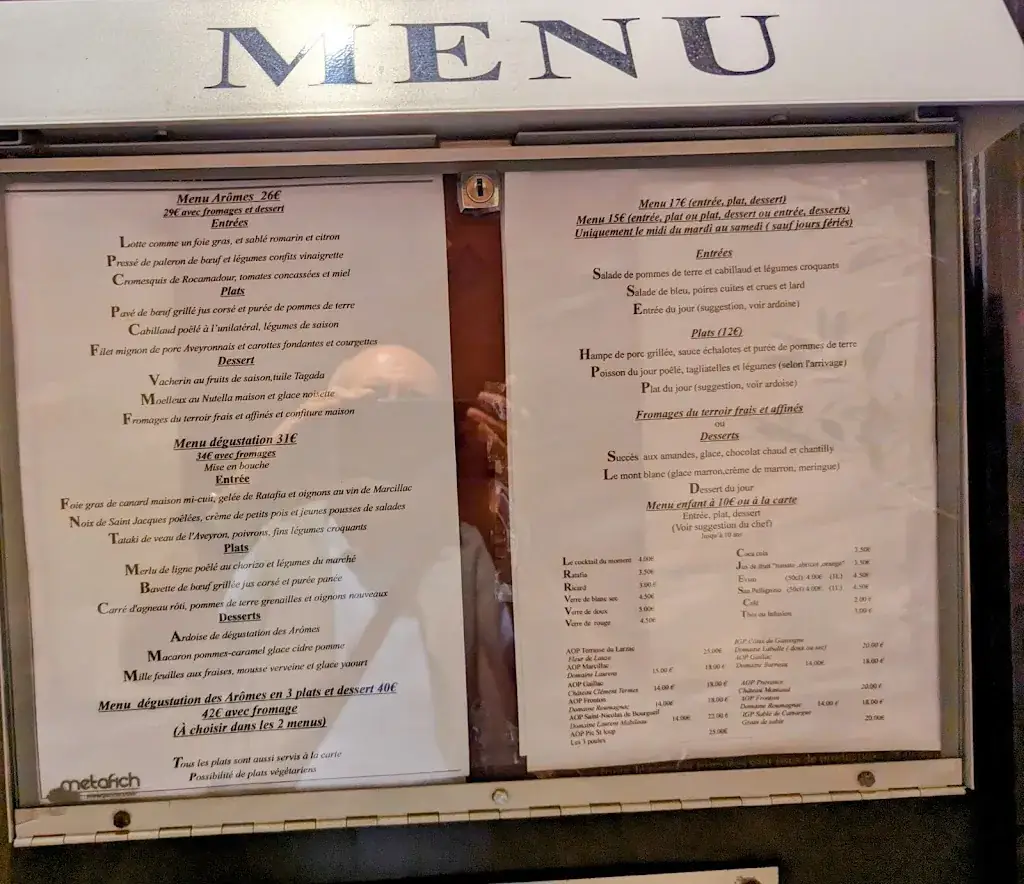 Menu_Les Arômes_Rodez_image_1