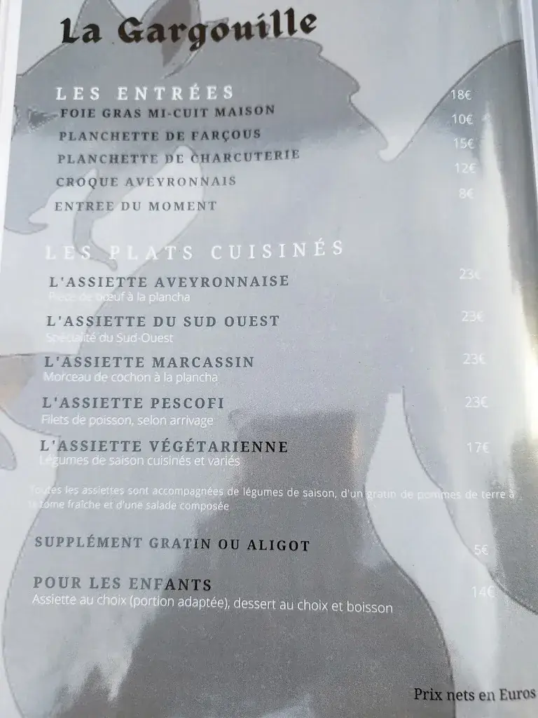 Menu_La Gargouille_Rodez_image_2