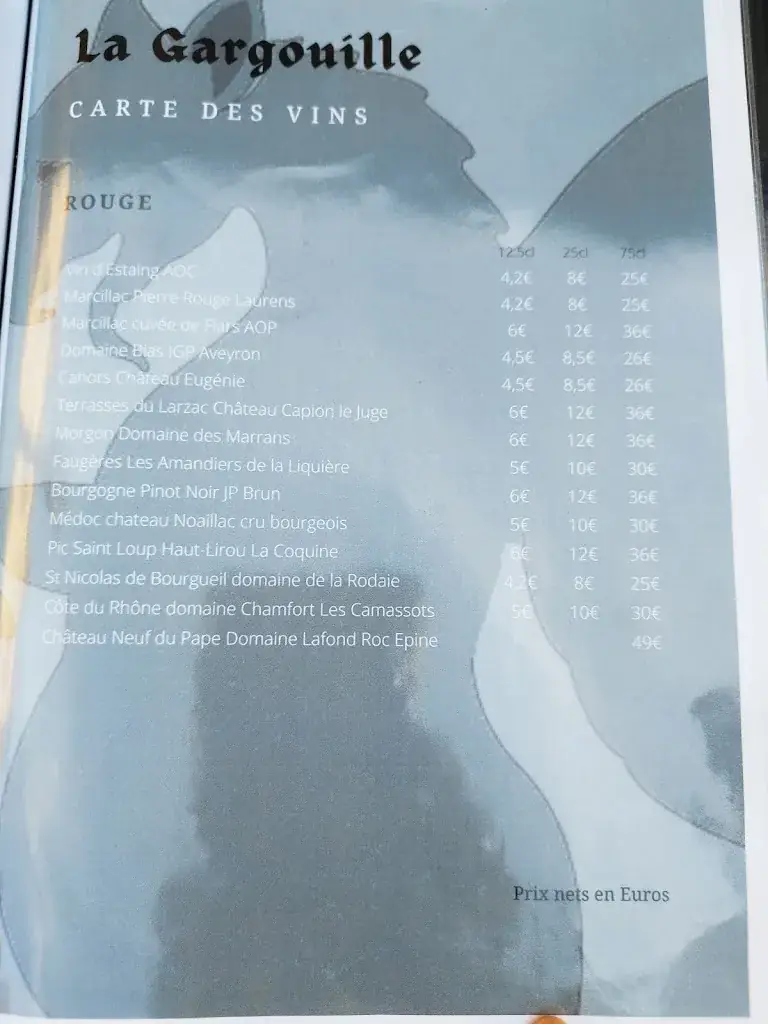 Menu_La Gargouille_Rodez_image_3