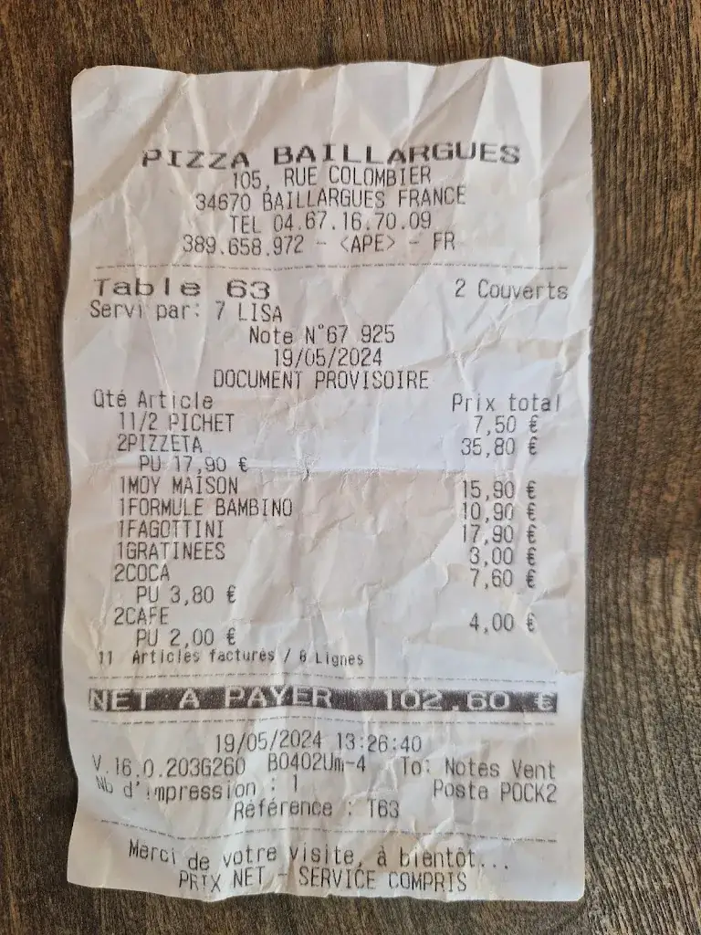 Alexandre Mercurio_PIZZA AU FEU DE BOIS BAILLARGUES_Baillargues_avis