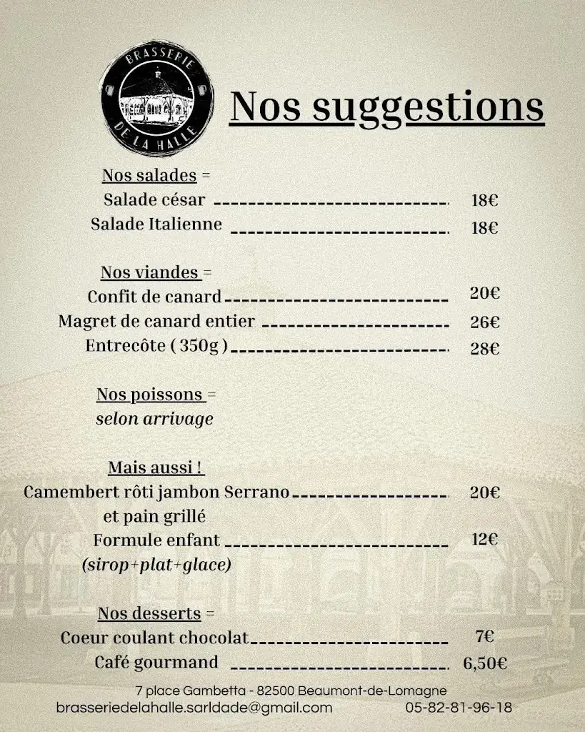 Menu_brasserie de la halle_Beaumont-de-Lomagne_image_1