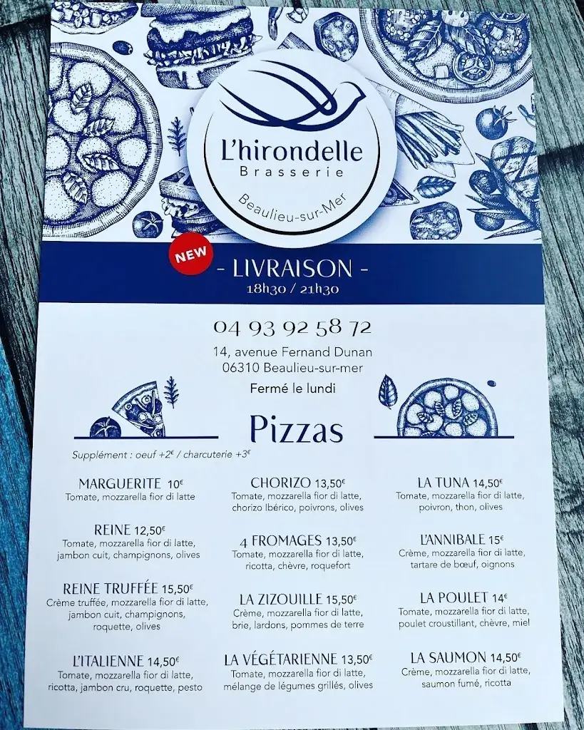 Menu_l'Hirondelle_Beaulieu-sur-Mer_immagine_3