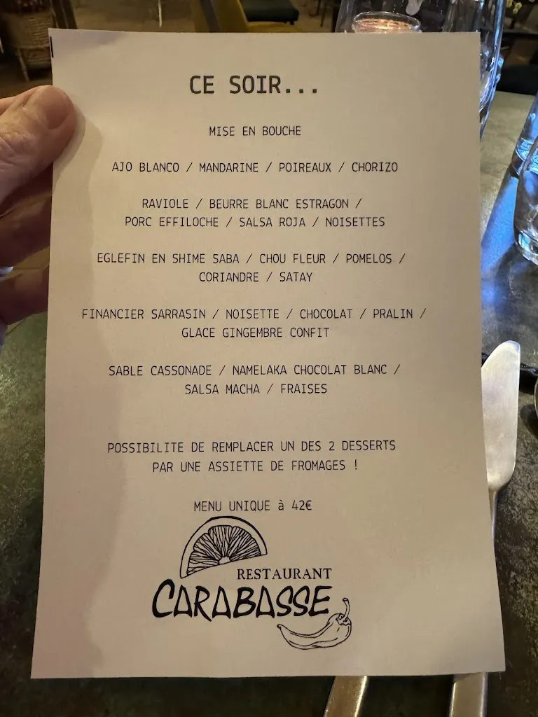 Menu_Restaurant Carabasse_Beaulieu_image_1