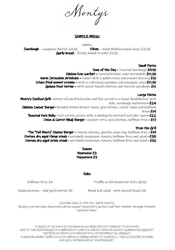 Menu_Monty's Inn_Kingdom_image_1