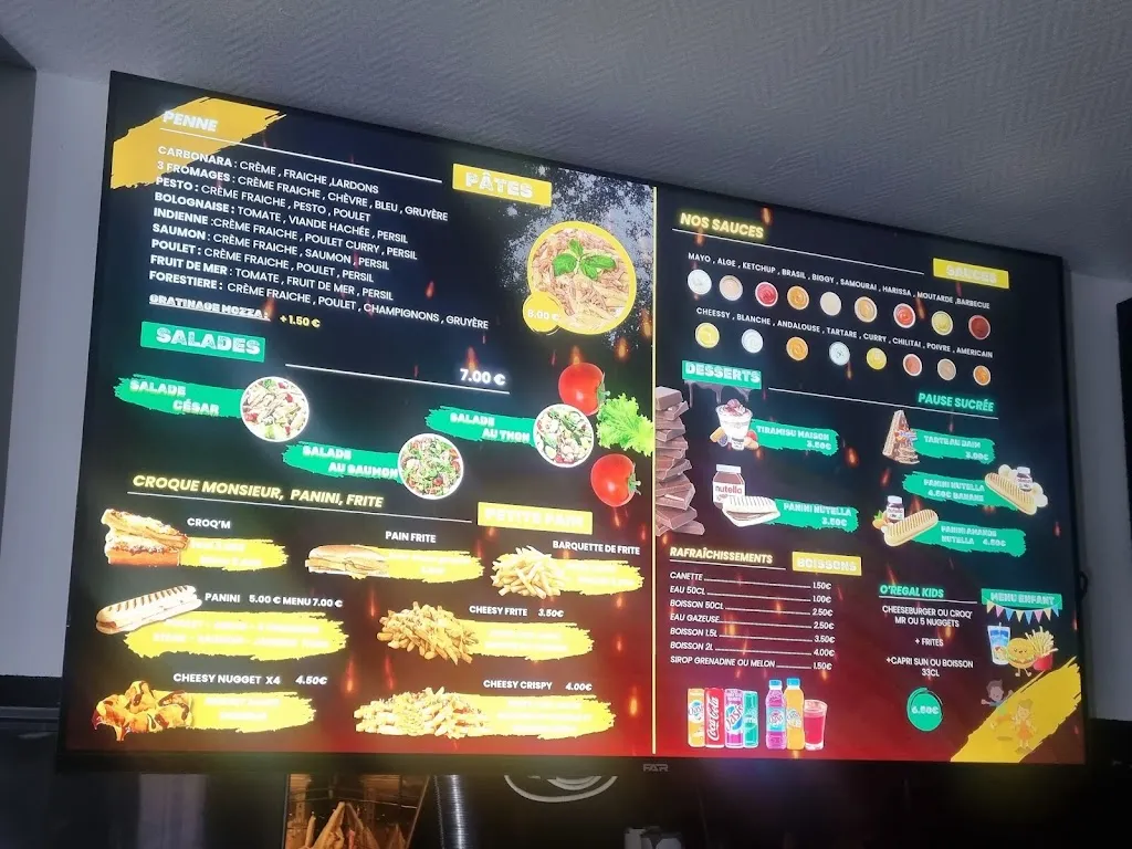 Menu_O' Regal Restaurant Le Péage-de-Roussillon_Péage-de-Roussillon_image_2