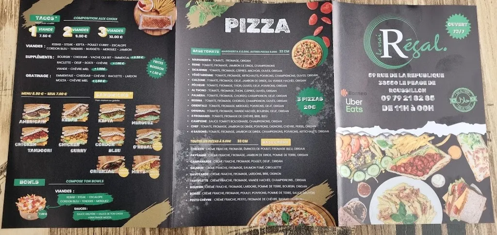 Menu_O' Regal Restaurant Le Péage-de-Roussillon_Péage-de-Roussillon_image_4