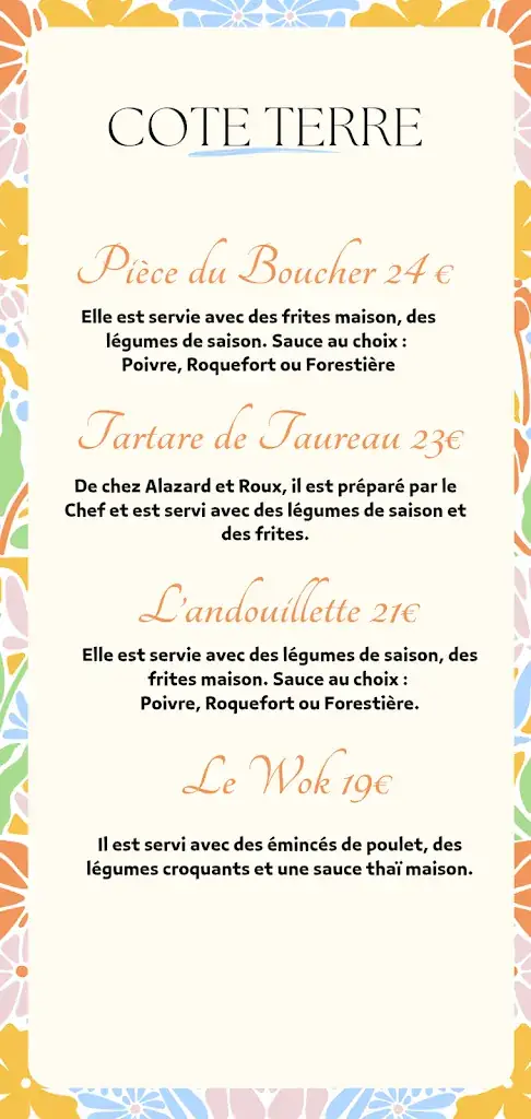 Menu_Du Nord au Sud Restaurant Beaucaire_Beaucaire_immagine_3