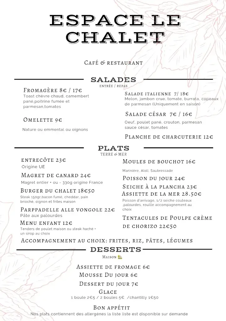 Menu_Le Chalet des Sports_Beaucaire_image_1