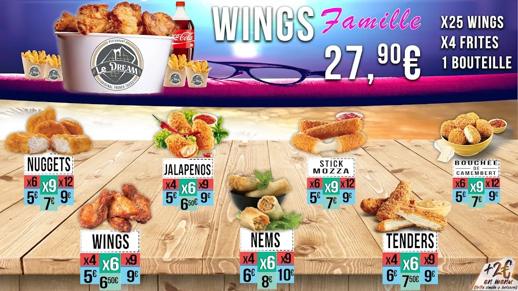 Menu_Le Dream Beaucaire_Beaucaire_immagine_2