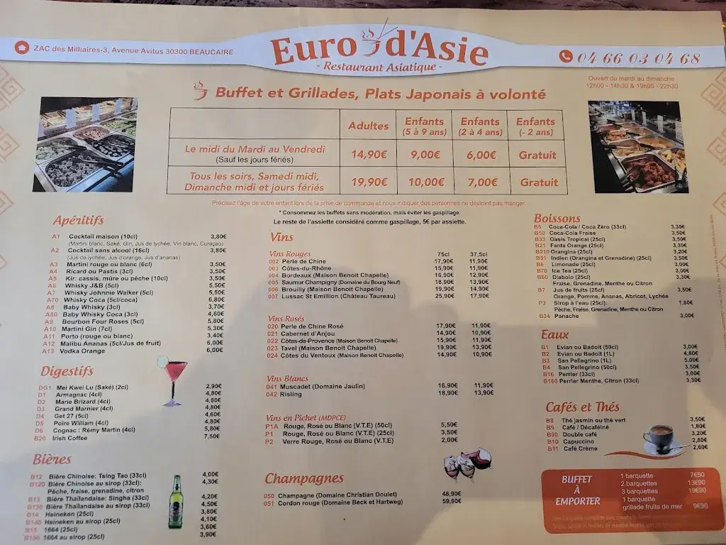 Menu_Euro D'Asie_Beaucaire_image_1