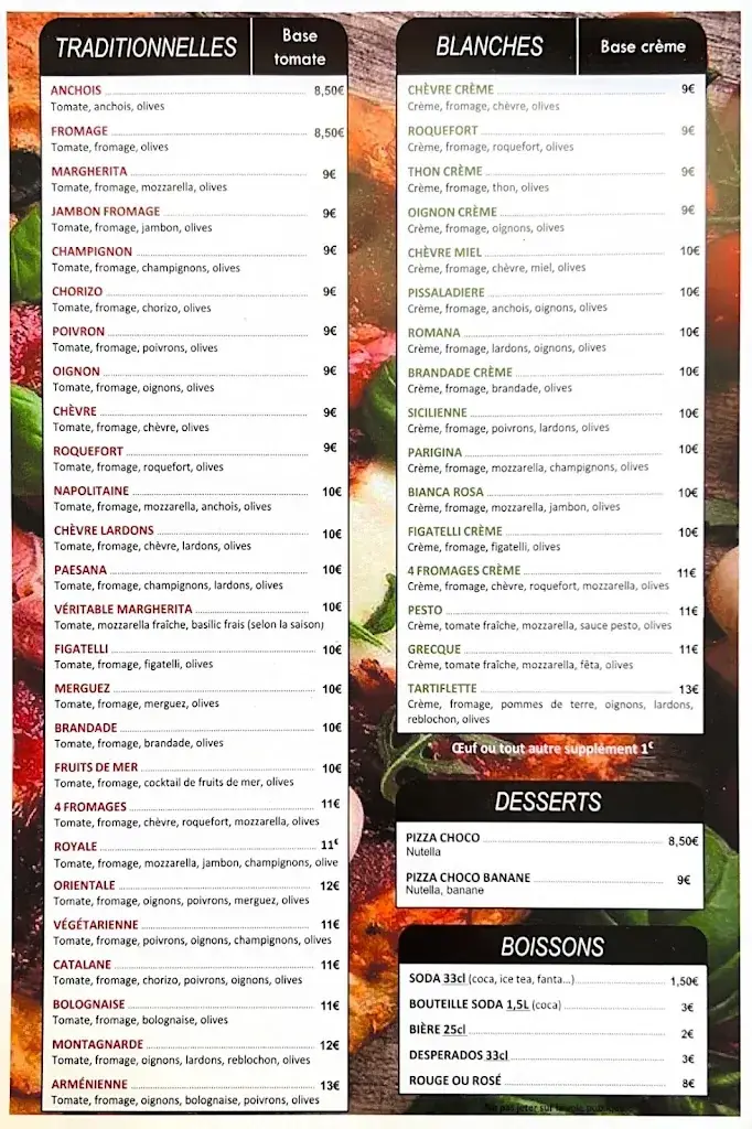 Menu_Pizzeria chez pietro_Beaucaire_image_1
