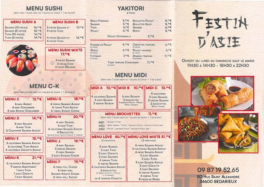 Menu_Festin D'Asie_Bédarieux_image_1